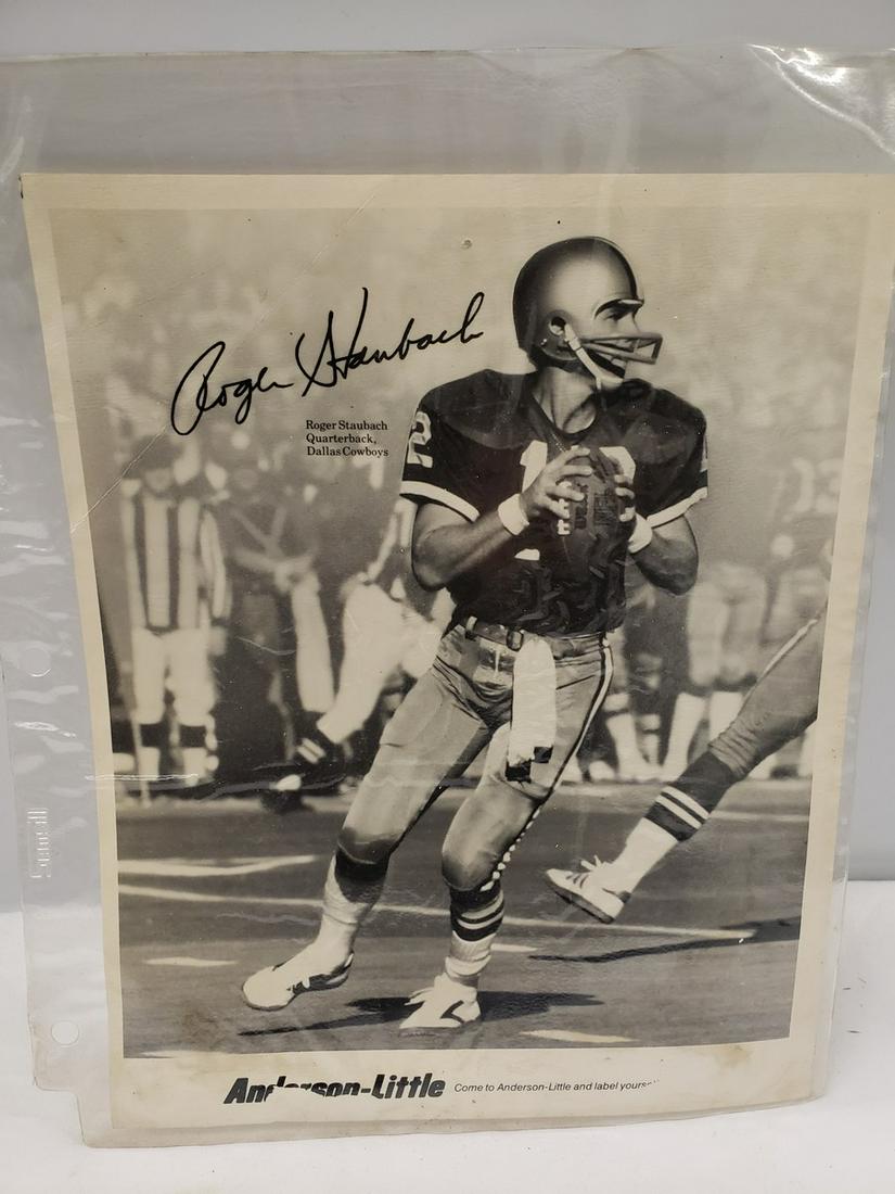 Signed Roger Staubach 8x10 photo: Signed Roger Staubach 8x10 photo