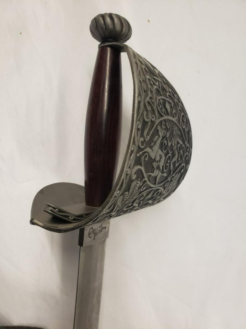 Unique hand guard handle Silver sword (1 of 1)