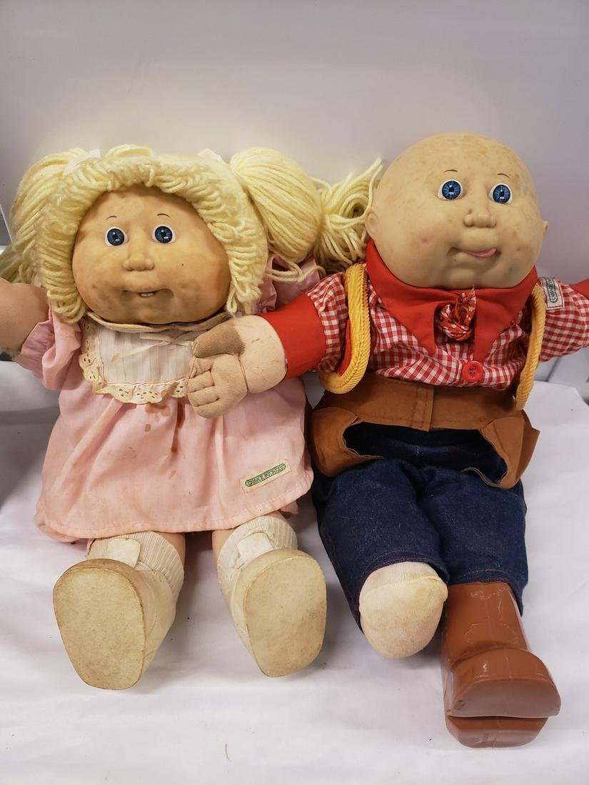 Two early 1980's Cabbage Patch Kid dolls (1 of 1)