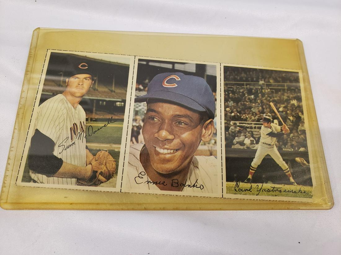 Carl Yastrzemski, Ernie Banks, Sam McDowell baseball: Carl Yastrzemski, Ernie Banks, Sam McDowell baseball cards