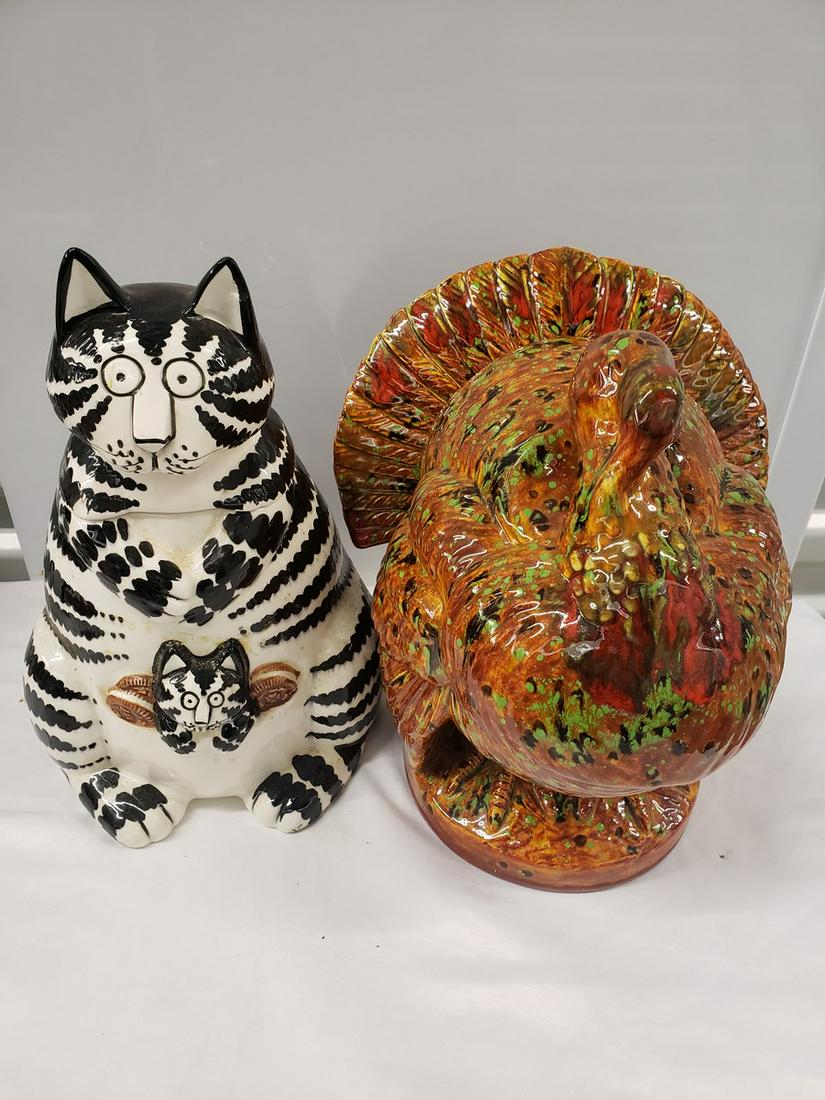 Two vintage ceramic cookie jars (1 of 1)