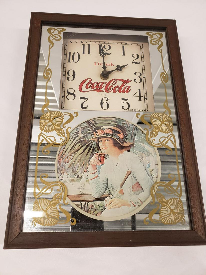Vintage Coca-Cola clock mirror (1 of 1)