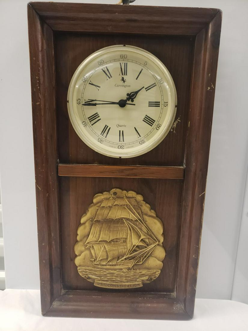 Carrington U.S.S Constitution wall clock: Carrington U.S.S Constitution wall clock