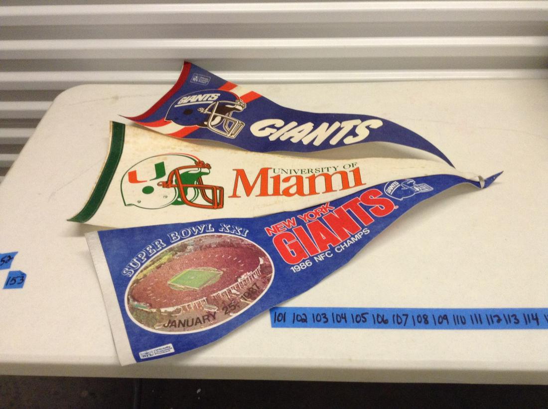 Vintage NY Giants banners and more (1 of 1)