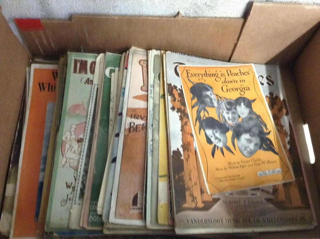 Antique Sheet Music dates 1850s to 1919 (1 of 1)