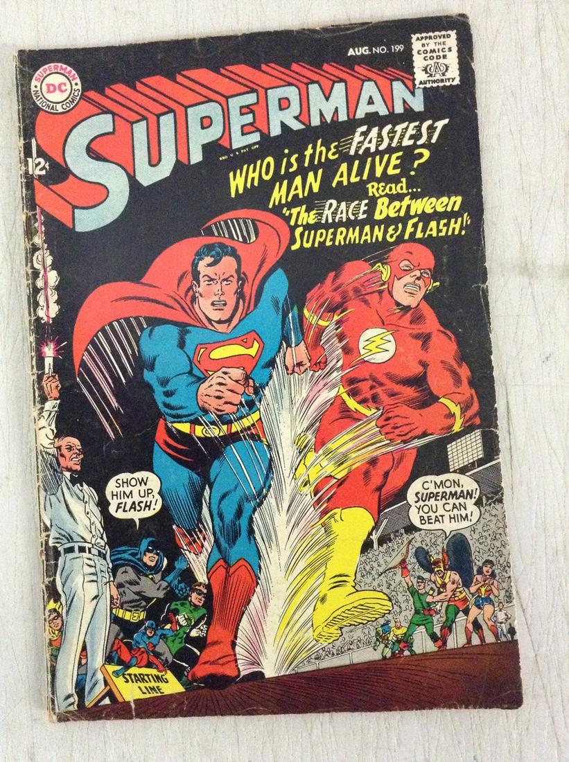 Superman The race between Superman and Flash comic (1 of 1)