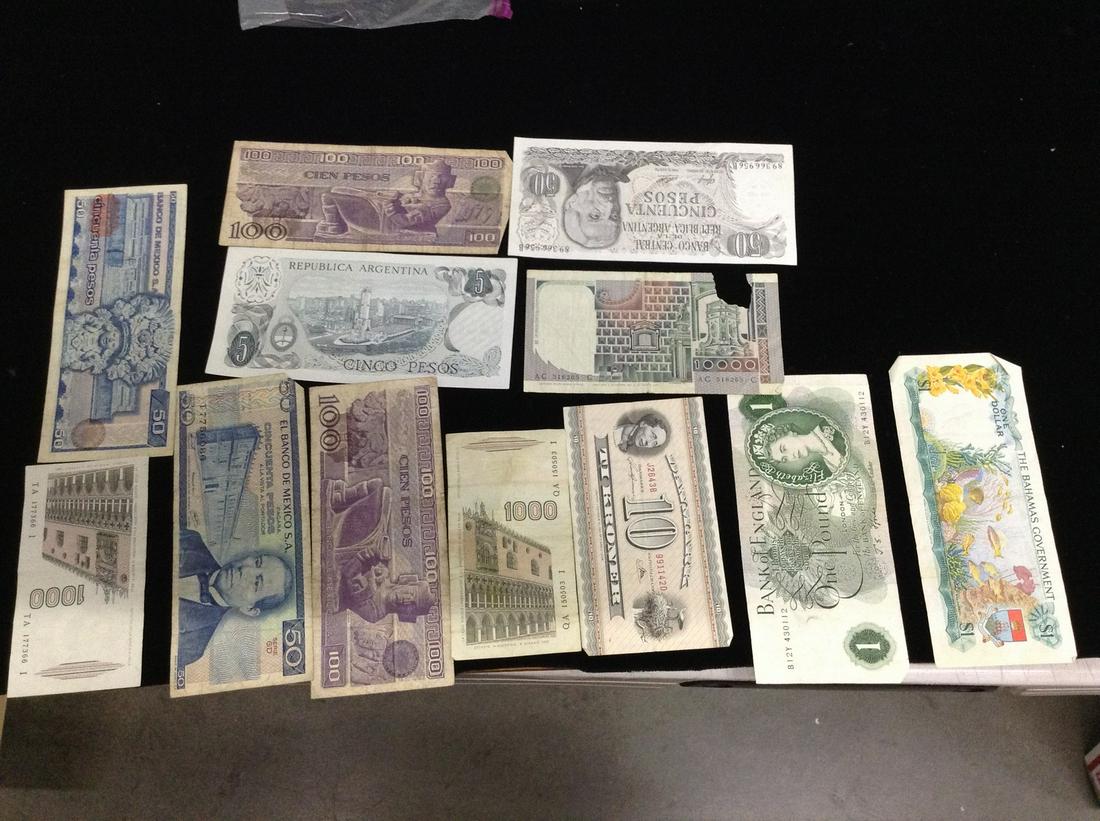 vintage foreign money: vintage foreign money