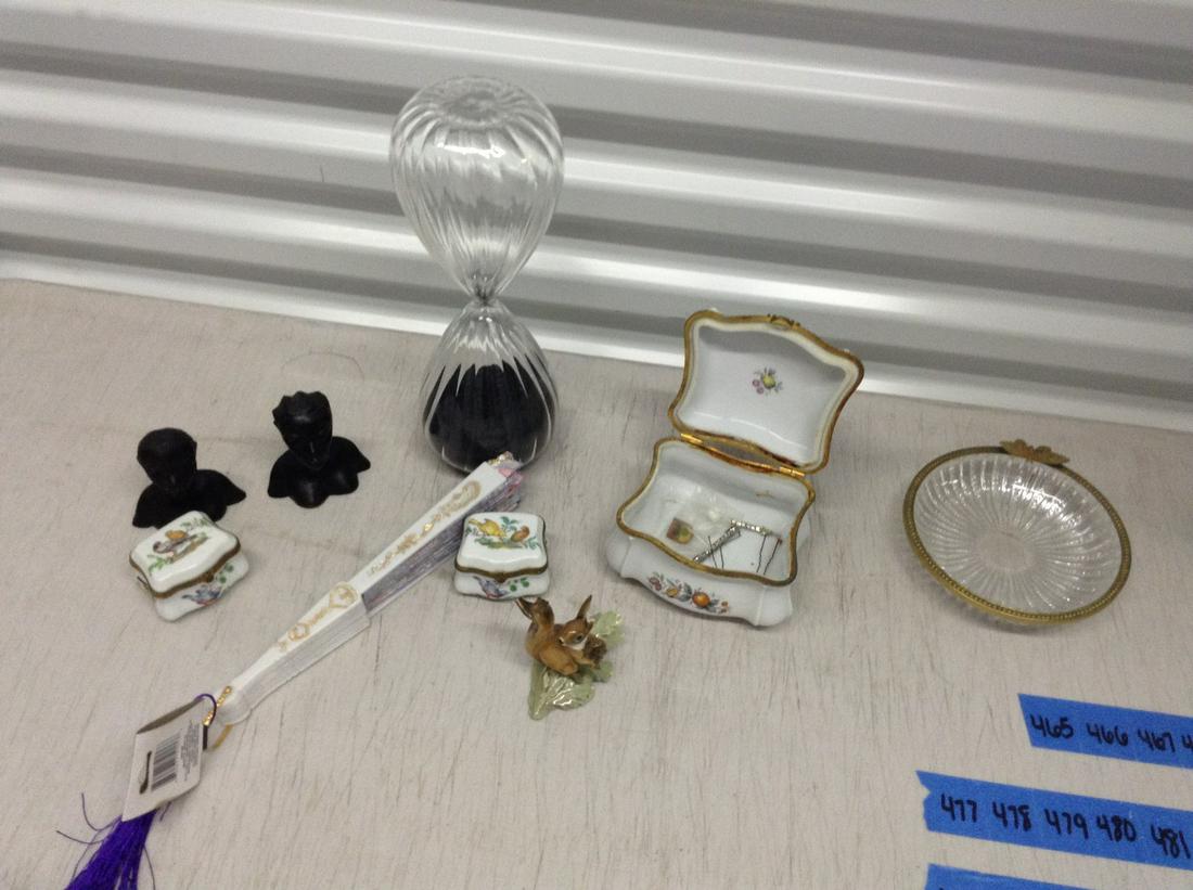 Limoges trinket boxes, handmade statues, hourglass and: Limoges trinket boxes, handmade statues, hourglass and more