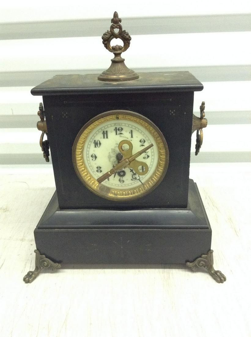 Vintage clock with key (1 of 1)