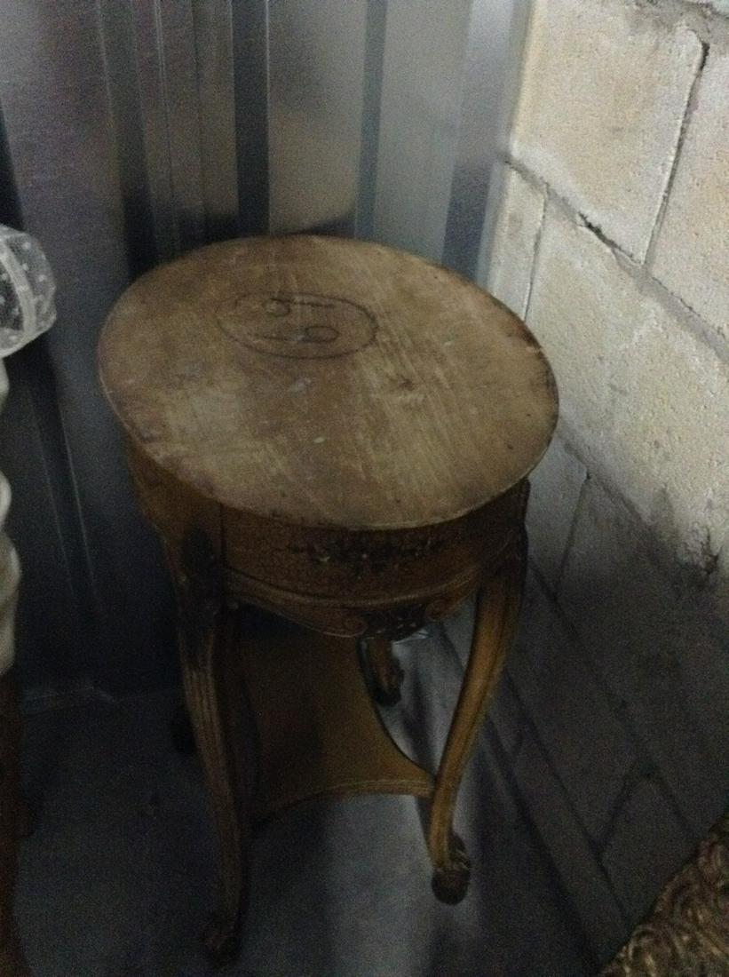 wooden side table: 28x19x15