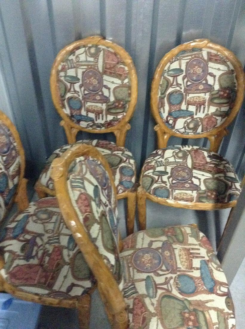 set of four hand-carved vintage chairs (1 of 1)