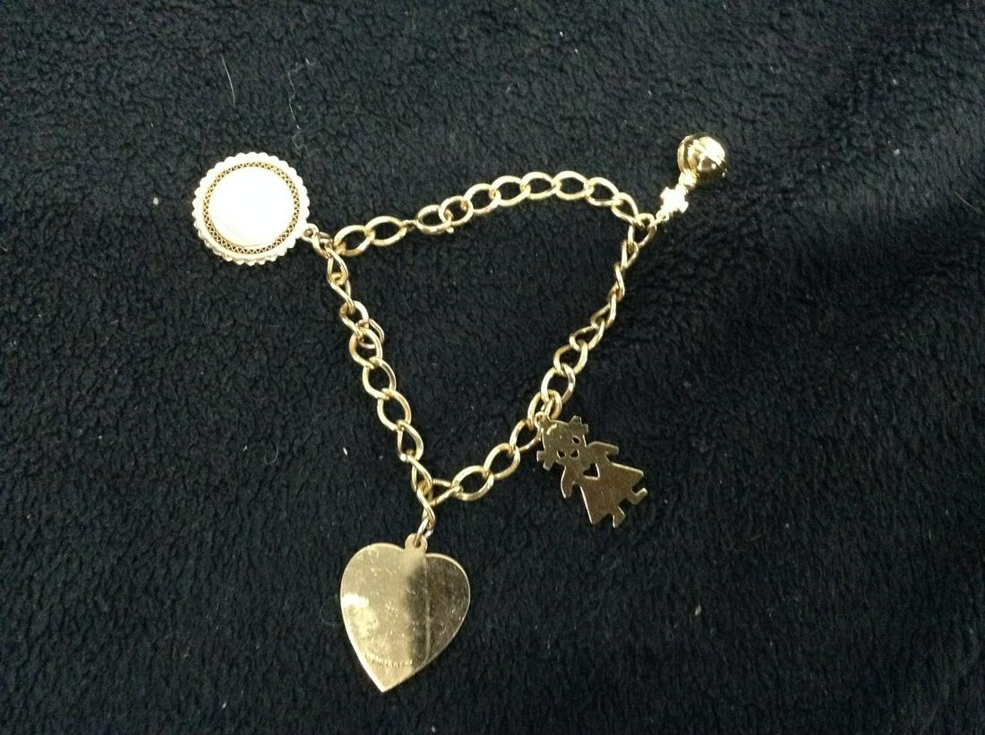 12k Gold Filled Charm Bracelet (1 of 1)