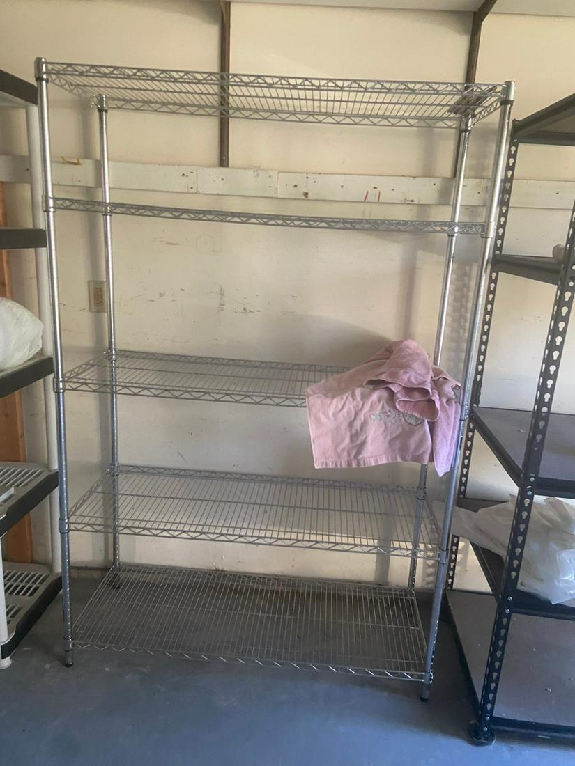Metal Shelving Unit: 72 x 47