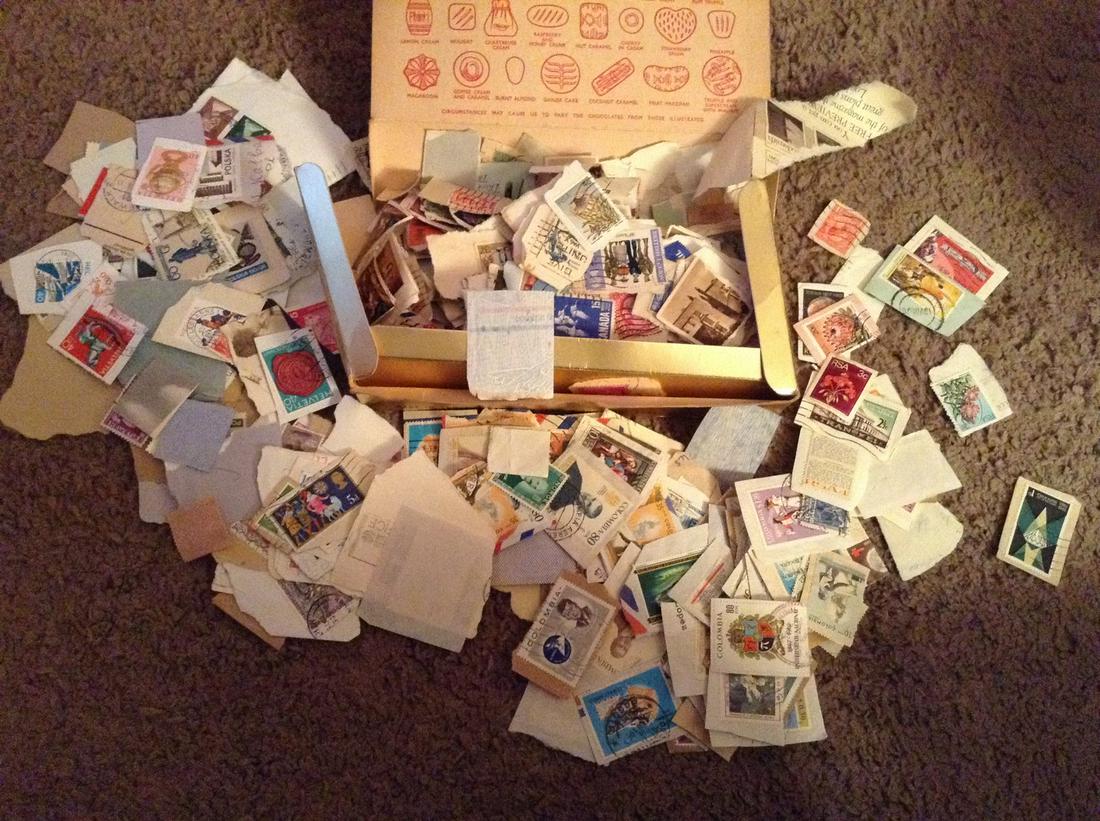 large lot of foreign stamps (1 of 1)
