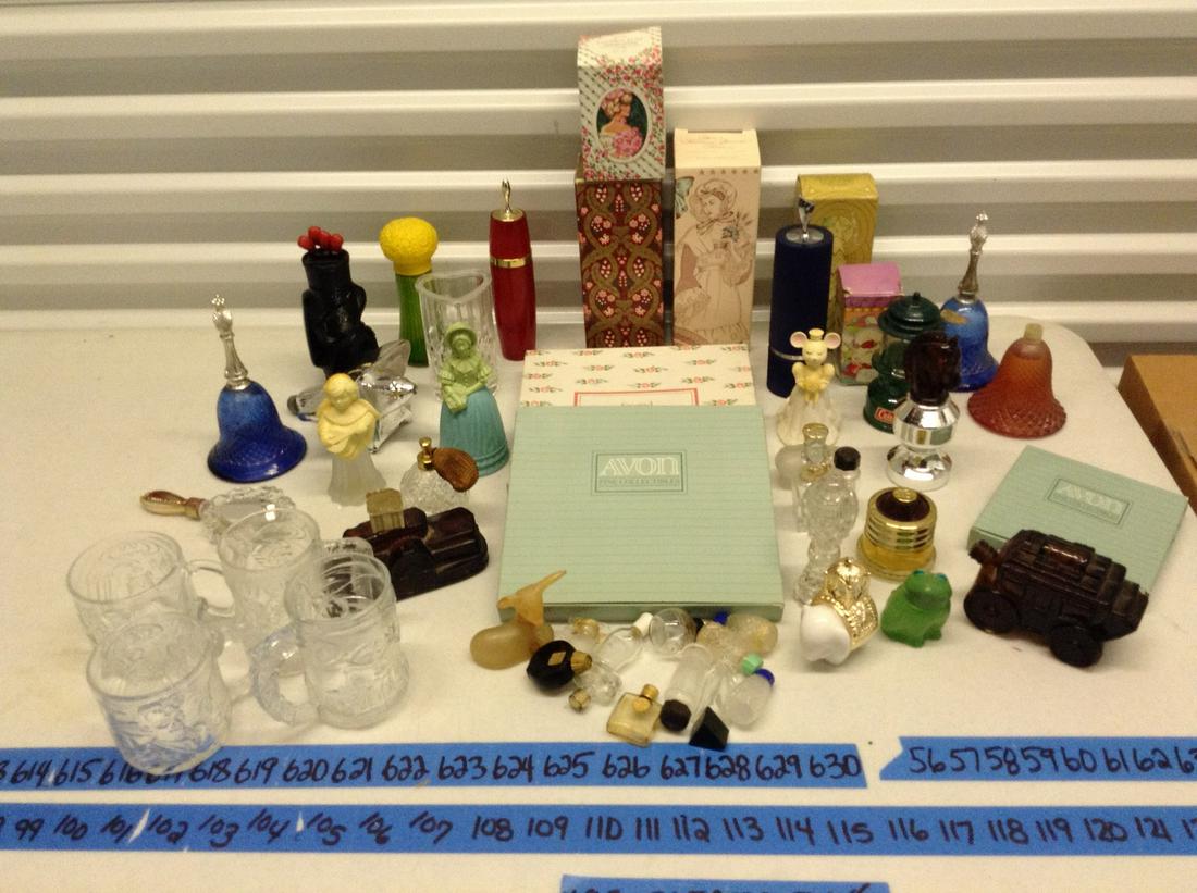 Large lot McDonalds glasses, Avon bottles, plates and (1 of 1)