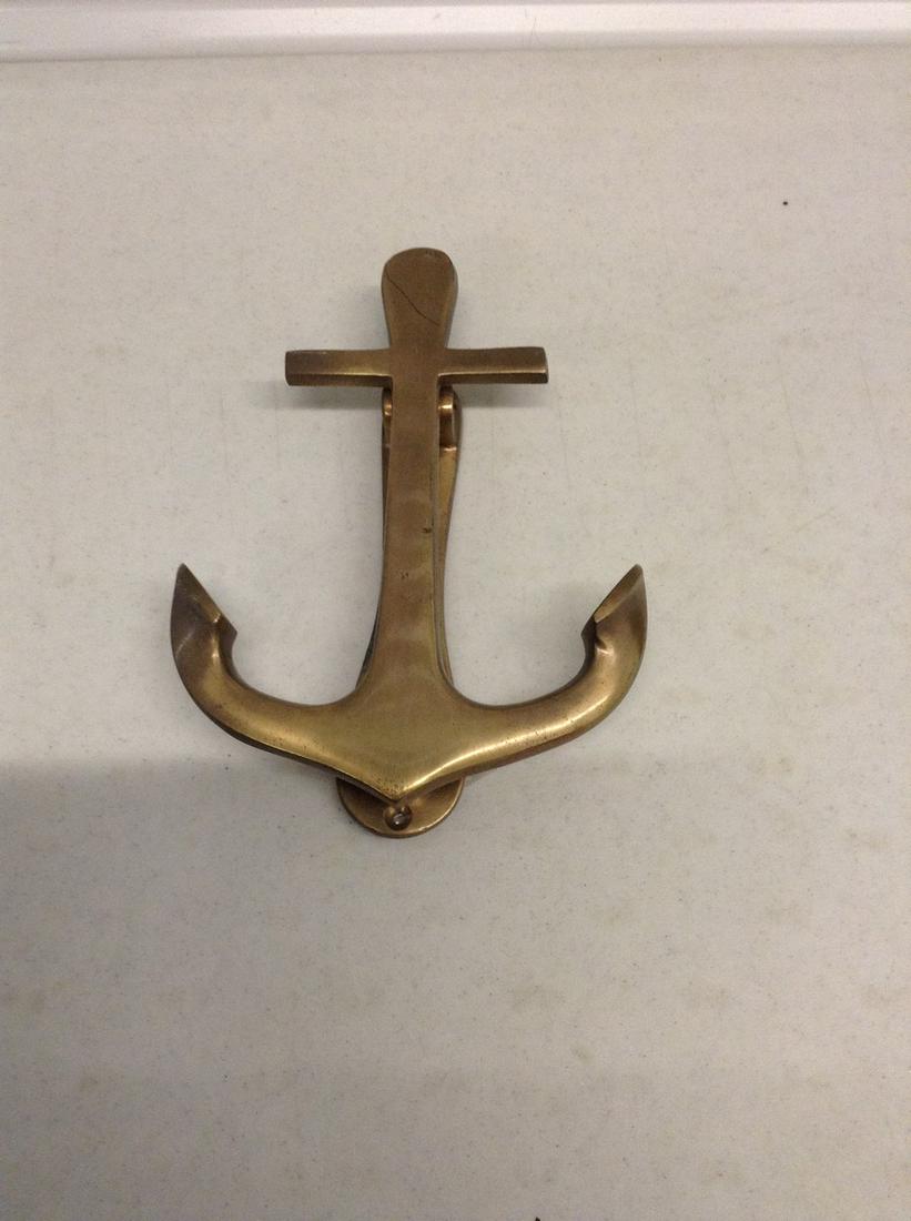 Brass Anchor door knocker (1 of 1)