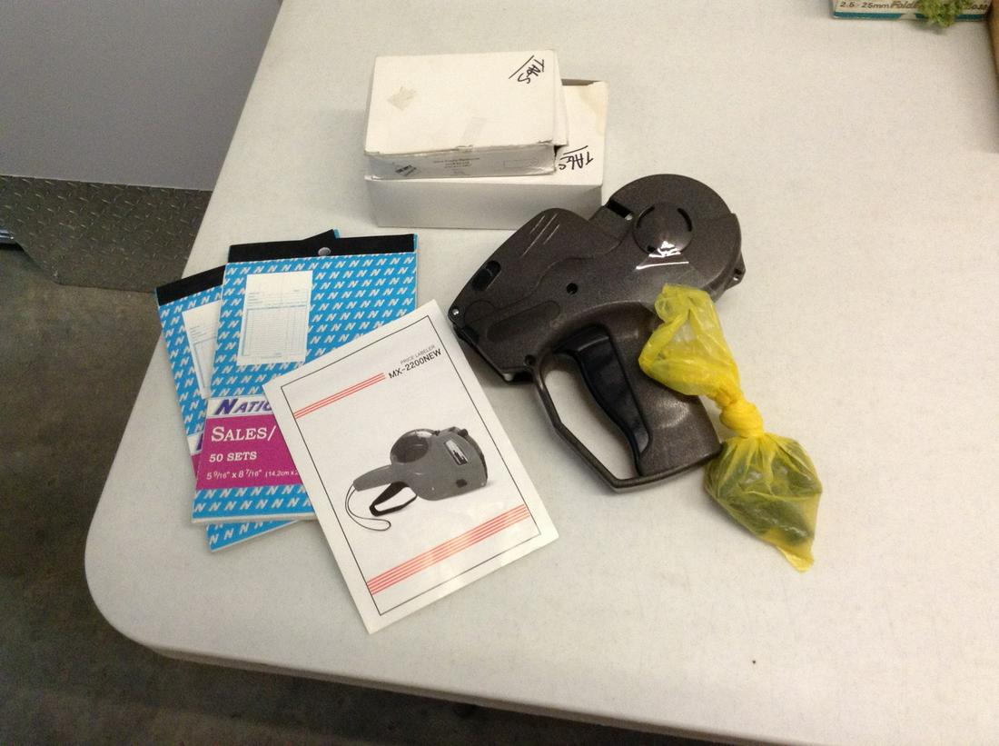 Tag gun, boxes of tags and more: Tag gun, boxes of tags and more