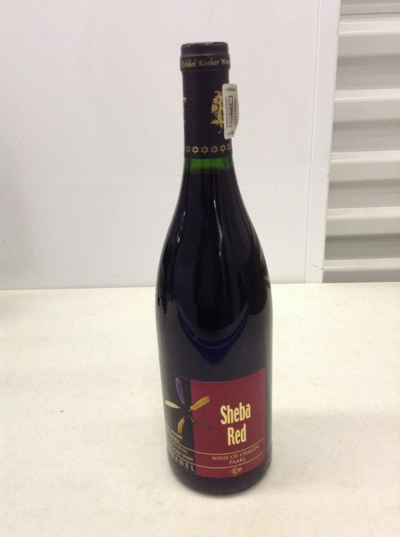 Sheba Red Eshkol Winery South Africa 750 ml: Any contents in bottle is Free; You are bidding on the bottle & unbroken tax stamp