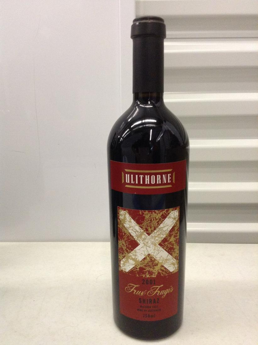 Ulithorne Frux Frugis Shiraz 750 ml: Any contents in bottle is Free; You are bidding on the bottle & unbroken tax stamp
