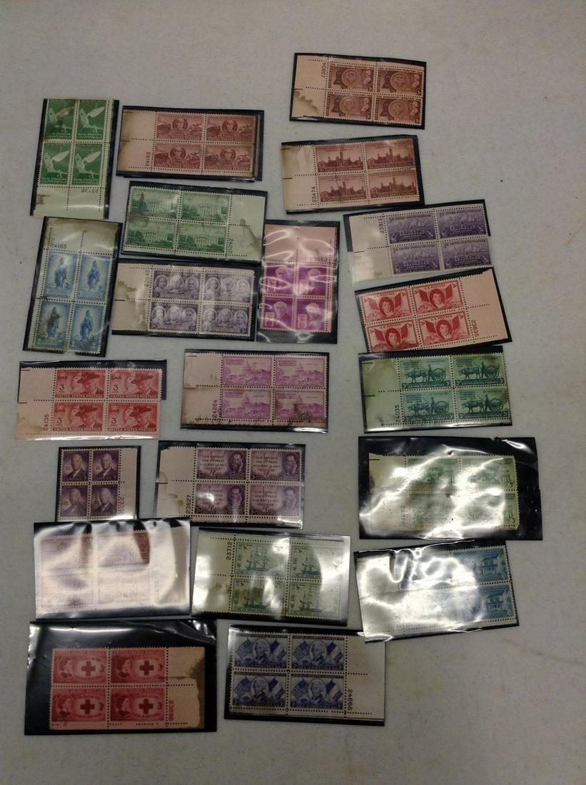 lot of us plate blocks (1 of 1)