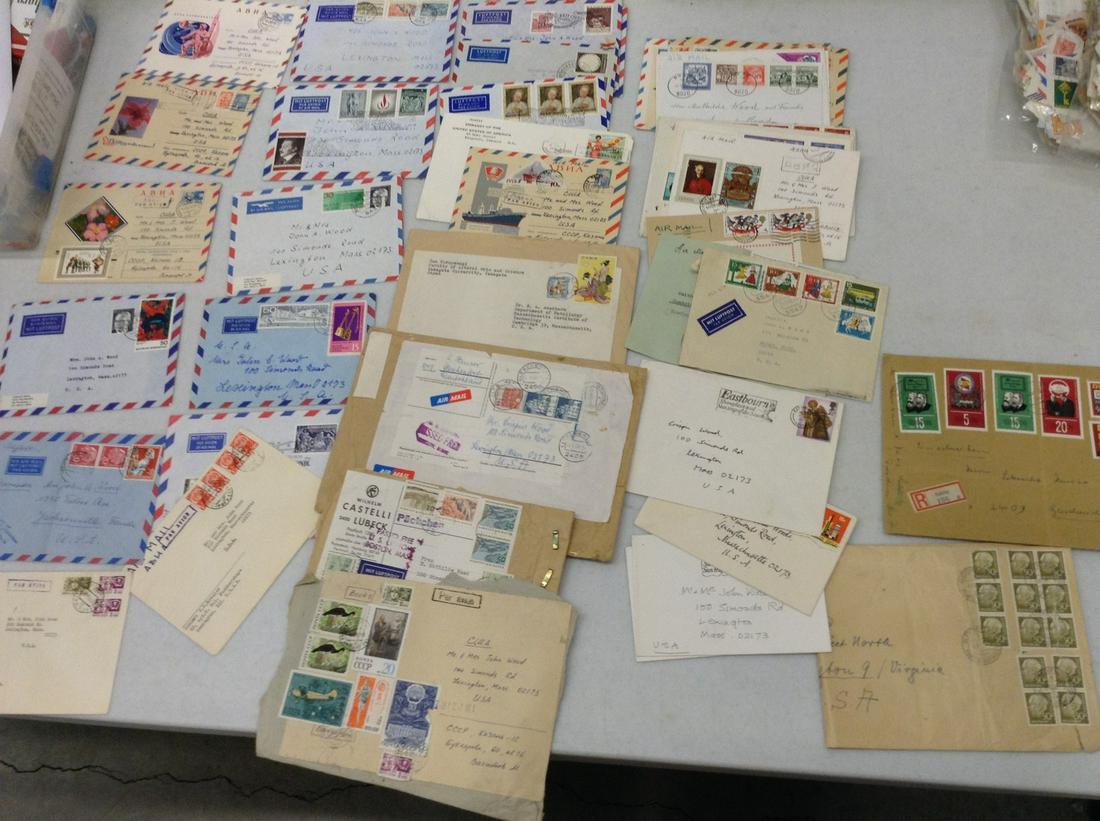 lot of vintage foreign air mail (1 of 1)