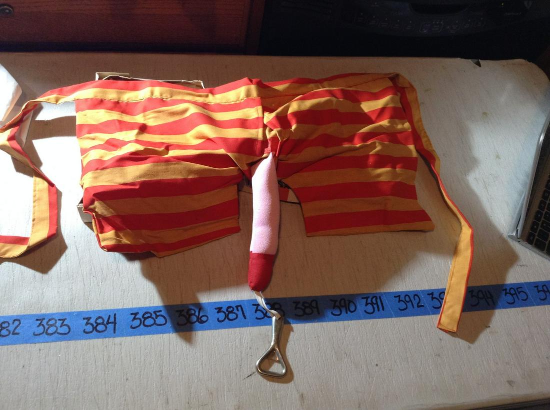 Vintage Sexy Bottle Opener: Bartenders Apron bottle opener