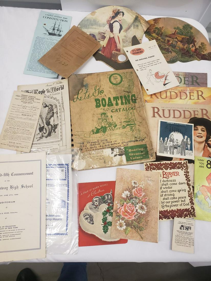 Lot of early ephemera: Lot of early ephemera