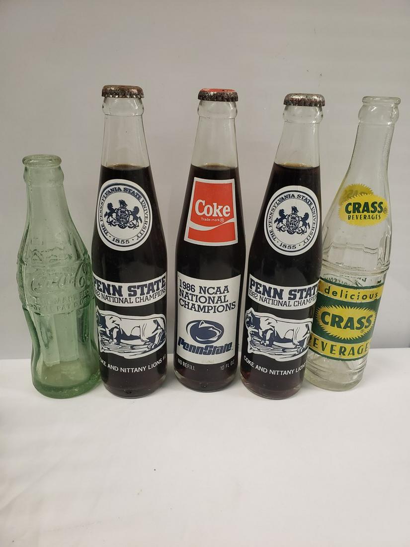 Lot of vintage Coke Bottles - Penn State and more (1 of 1)
