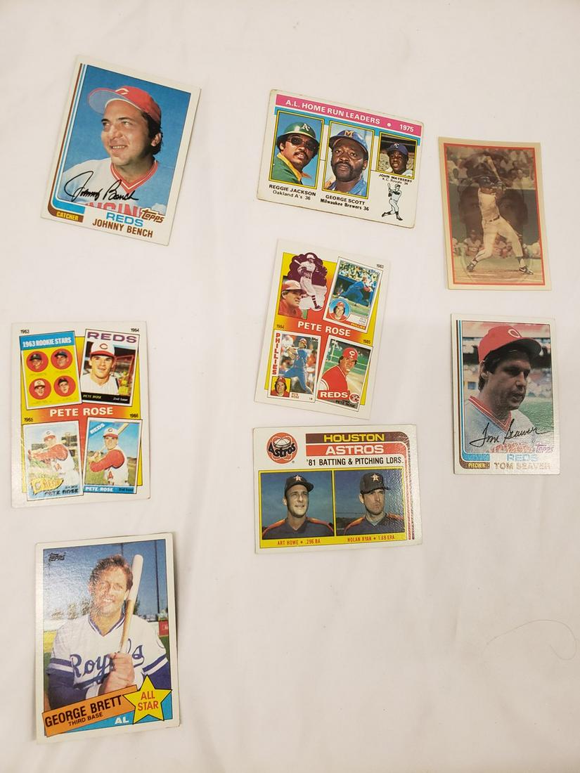 Lot of 70's baseball cards - Reggie Jackson, George (1 of 1)