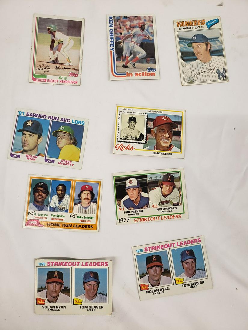 Lot of 70's baseball cards - Sparky Anderson, Nolan (1 of 1)