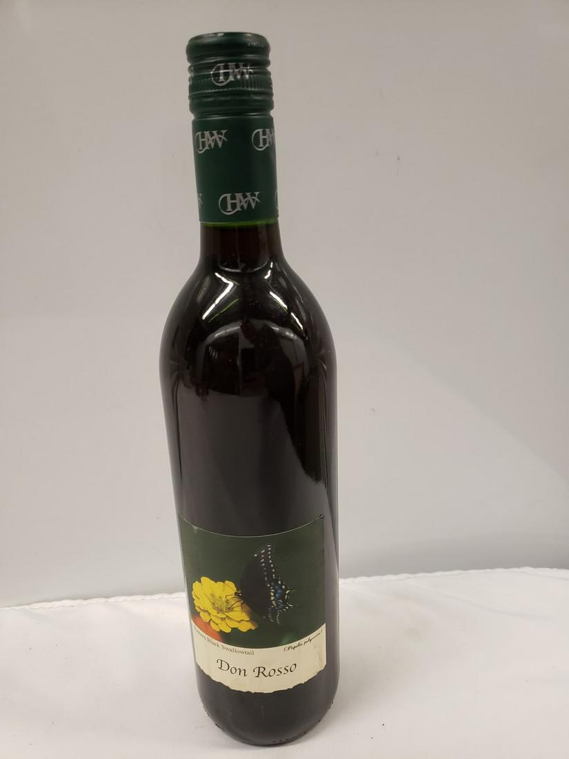 Bottle of Don Rosso wine - selling bottle contents are: Any contents in bottle is Free; You are bidding on the bottle & unbroken tax stamp