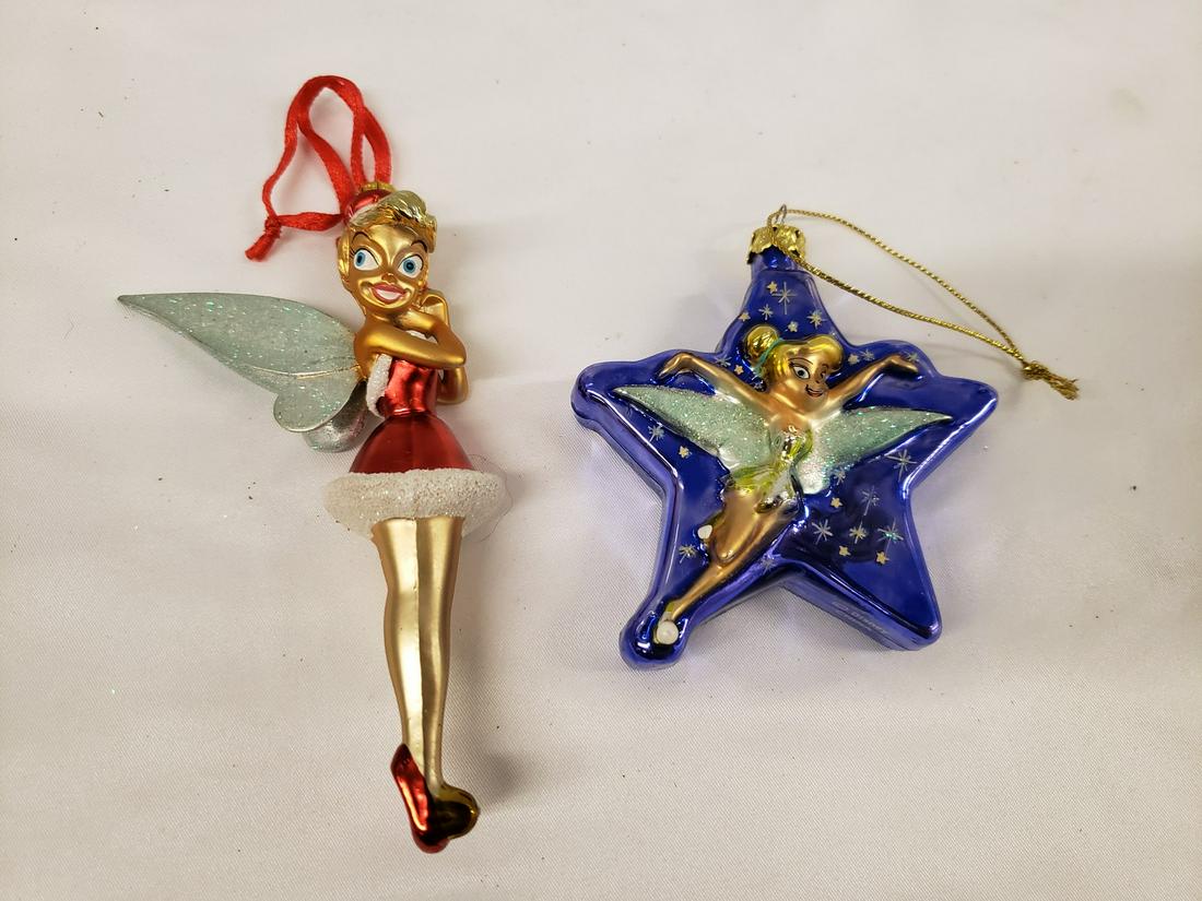 Two vintage glass blown Tinker Bell ornaments (1 of 1)