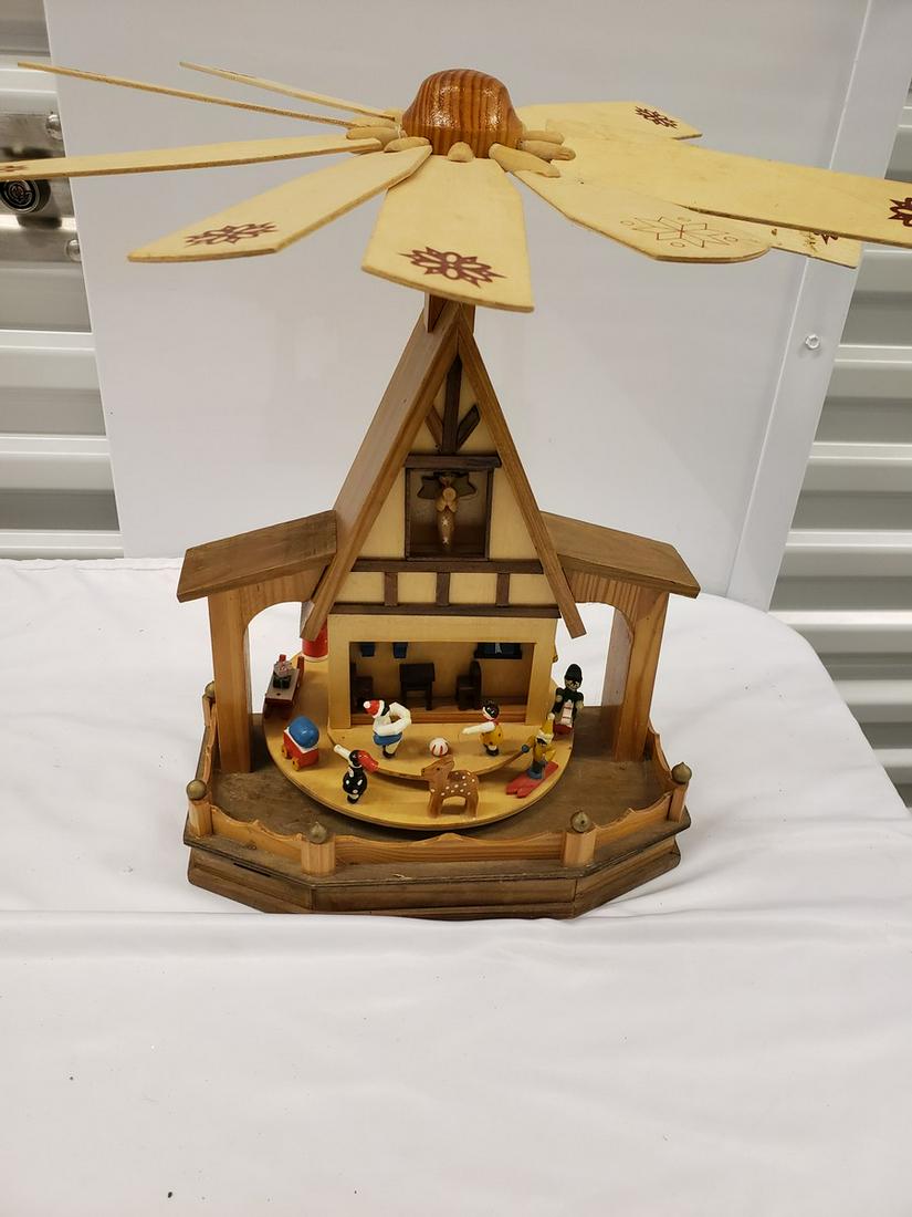 German hand made wooden merry go round - all parts are (1 of 1)