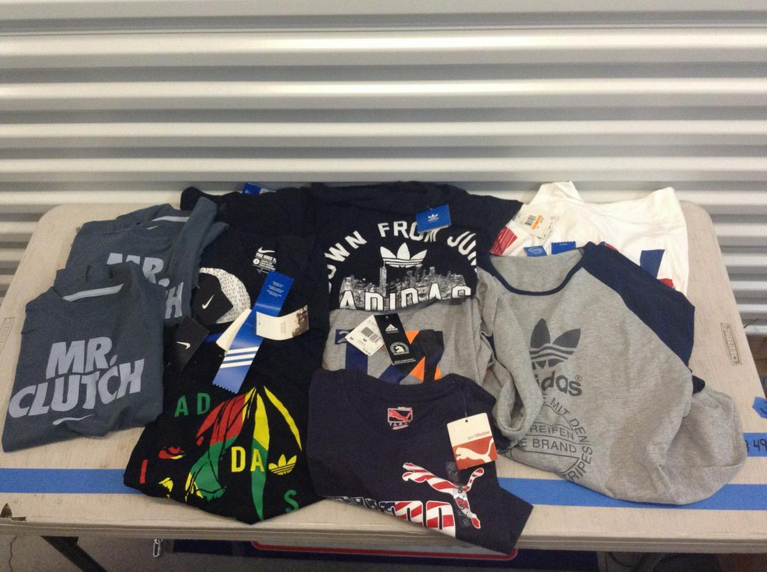 Adidas, Nike and other t-shirts with tags: Adidas, Nike and other t-shirts with tags