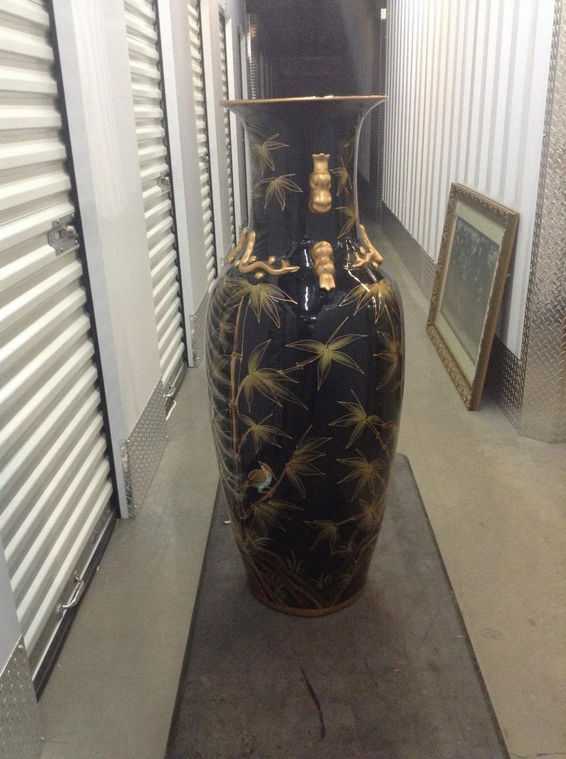 Large Asian decorative vase 42" tall (1 of 1)