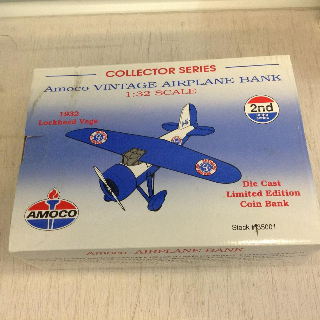 Amoco Collector series Vintage airplane bank: Amoco Collector series Vintage airplane bank