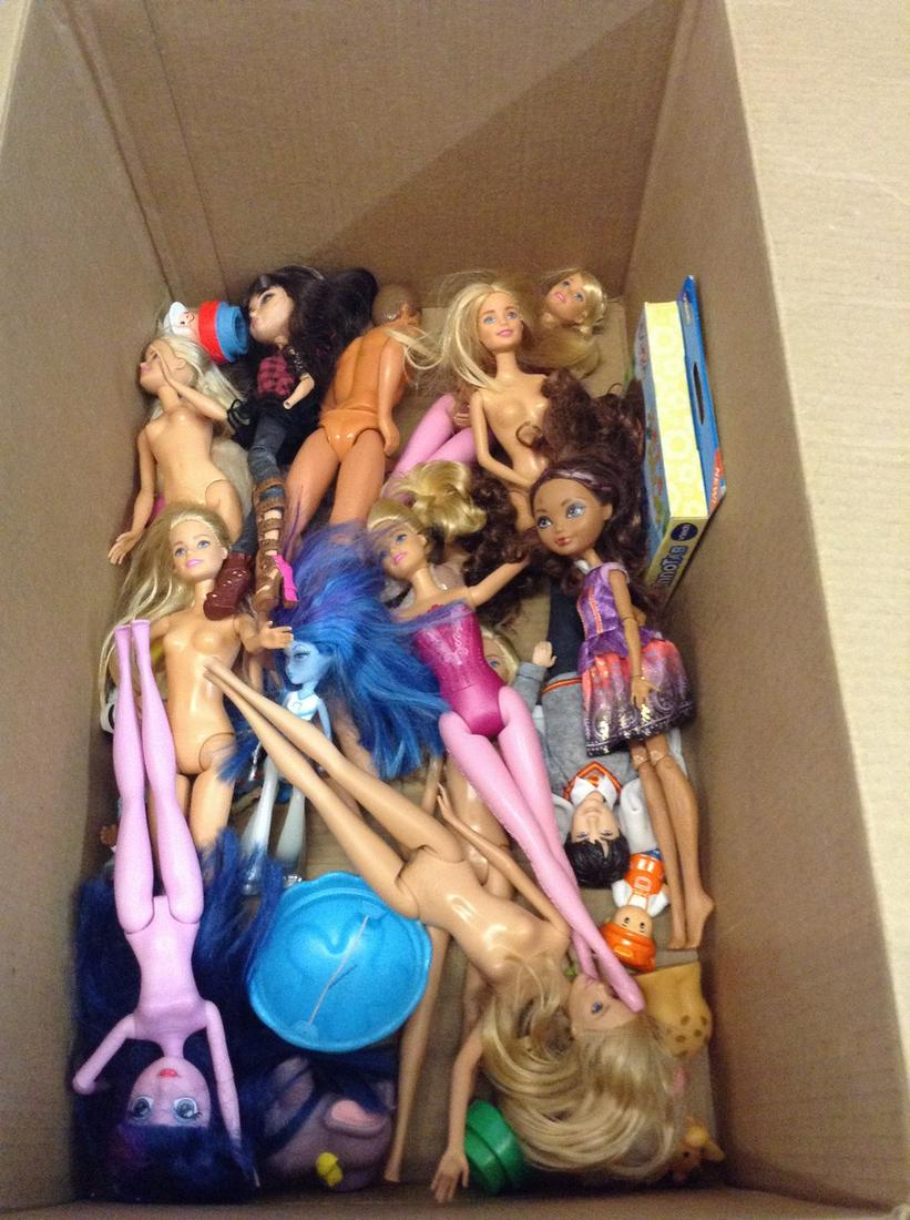 Box of Barbies and more (JD): Box of Barbies and more (JD)