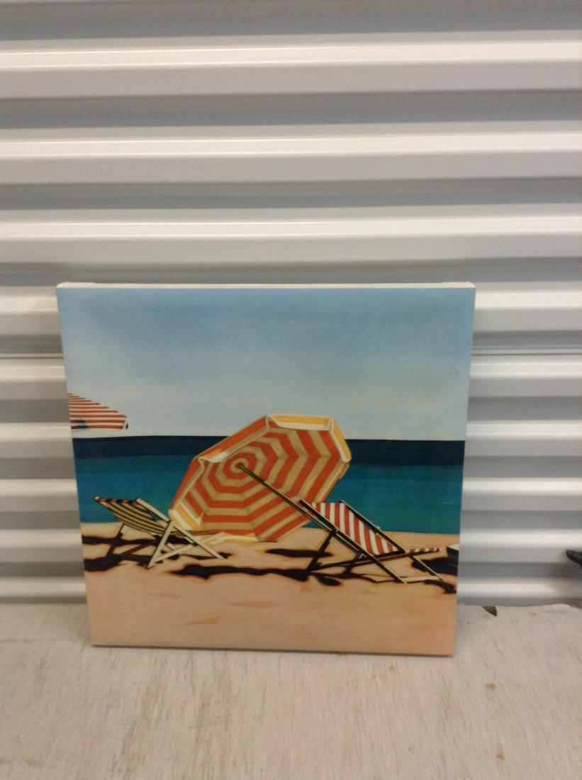 Beach scene wall art 18"x18" (1 of 1)