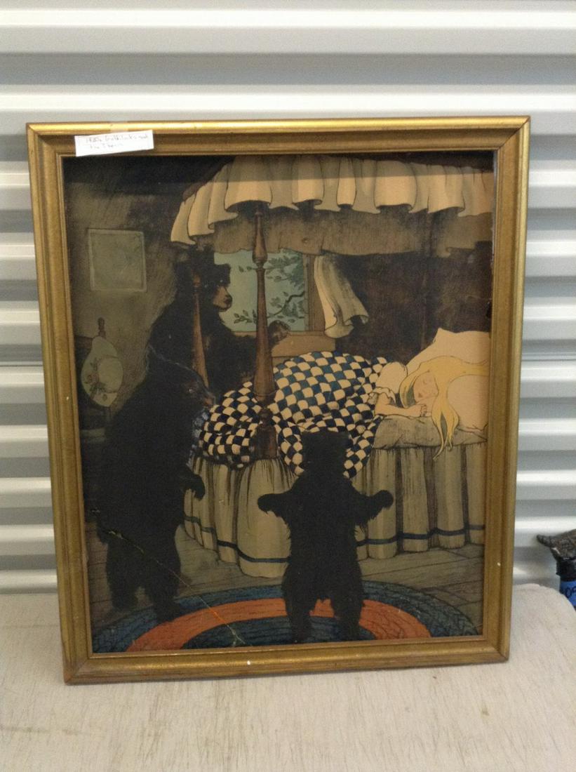 1920s Goldilocks and the three bears wall art 26" x 22" (1 of 1)