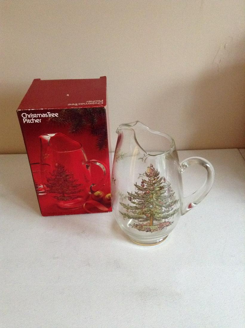 Vintage Spode Christmas Tree Pitcher in the box (1 of 1)