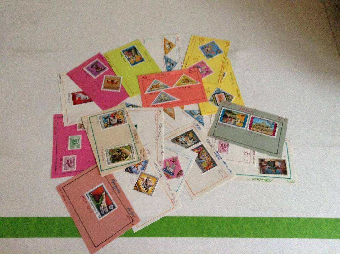 Large amount of stamps Mongolia: Large amount of stamps Mongolia