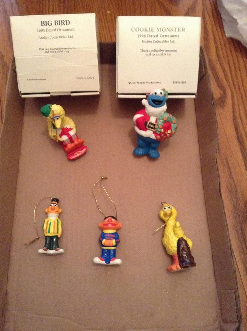 1977 Muppets Inc Sesame Street ornaments and more: 1977 Muppets Inc Sesame Street ornaments and more