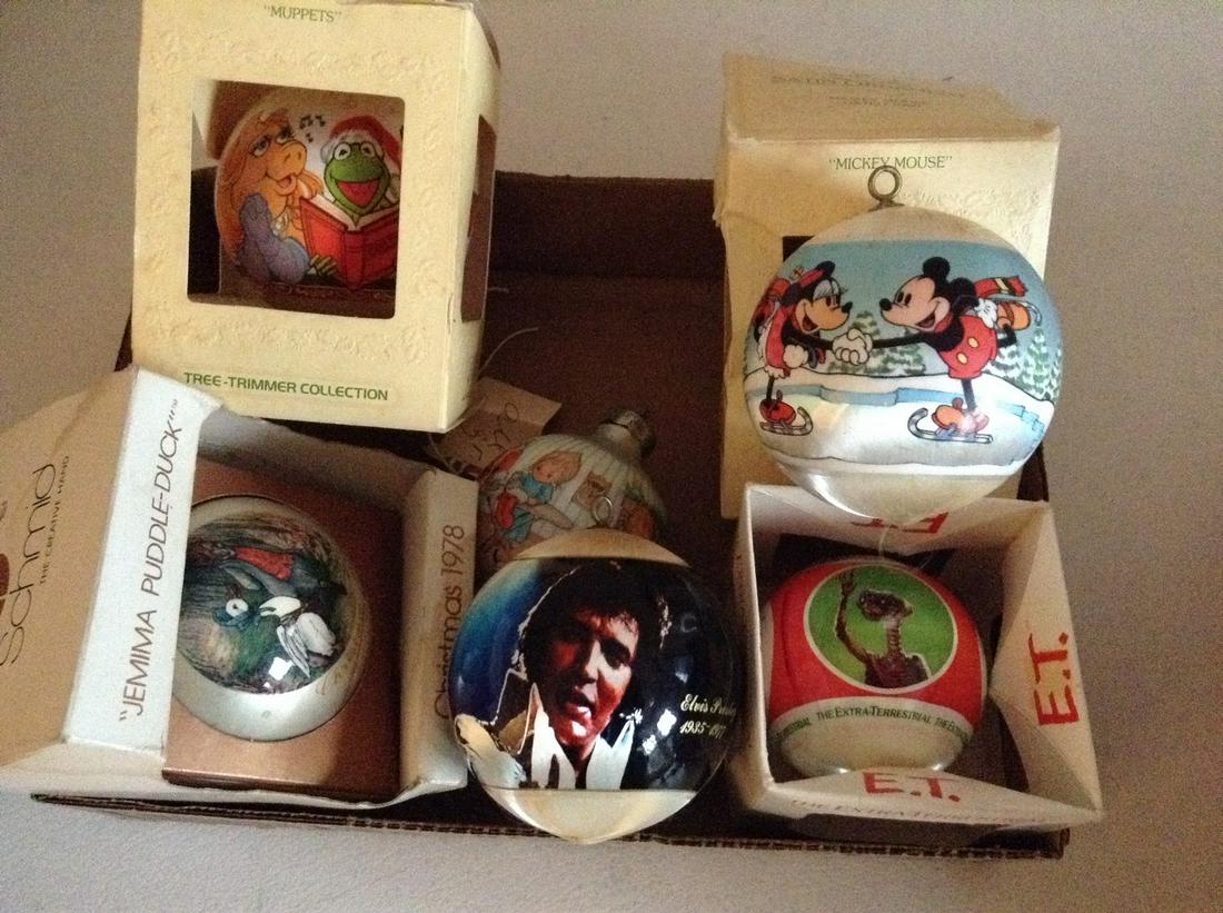 Vintage Christmas ornaments - E.T., Muppets, Elvis and: Vintage Christmas ornaments - E.T., Muppets, Elvis and more