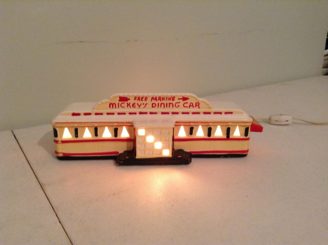Department 56 Mickey's Dining Car 1986 Works! (1 of 1)