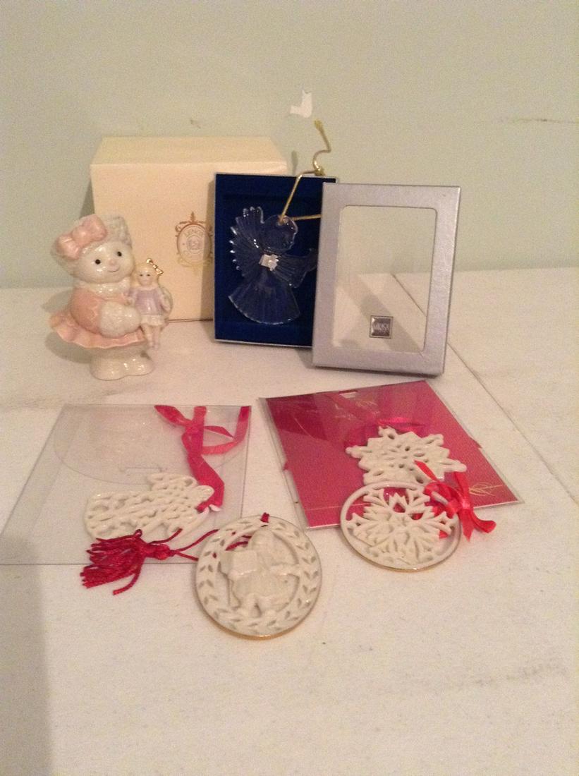 Lot of Lenox snowman, ornaments and mikasa angel (1 of 1)