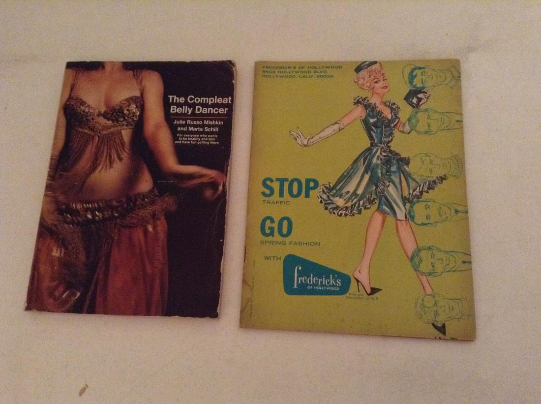 1965 Frederick's of Hollywood catalogue and 70s belly: 1965 Frederick's of Hollywood catalogue and 70s belly dancer book