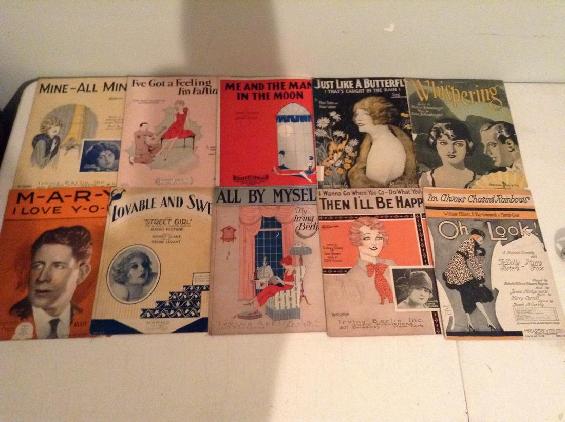 early 1900s sheet music - beautiful cover art!: early 1900s sheet music - beautiful cover art!