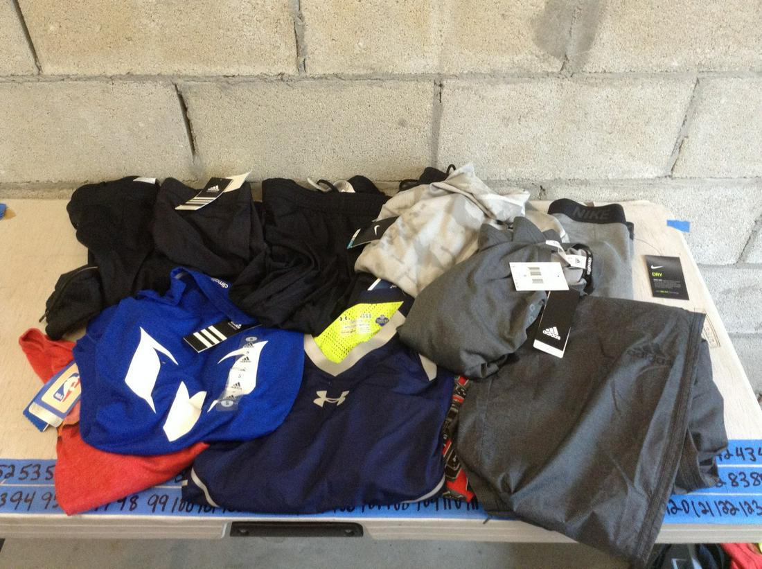 lot of new under armour, adidas clothing with tags (1 of 1)
