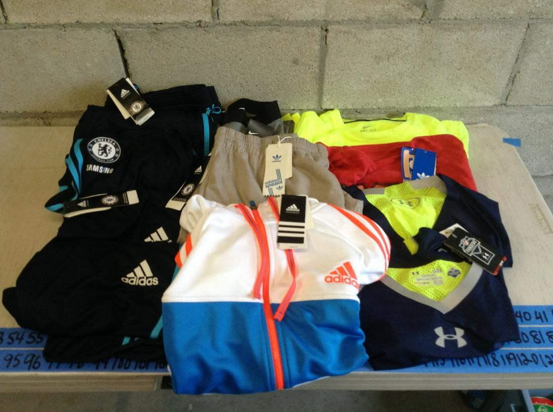 lot of new under armour, adidas clothing with tags (1 of 1)