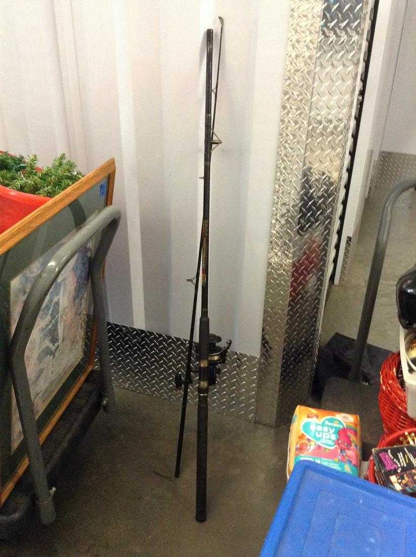 lot of two fishing poles: lot of two fishing poles